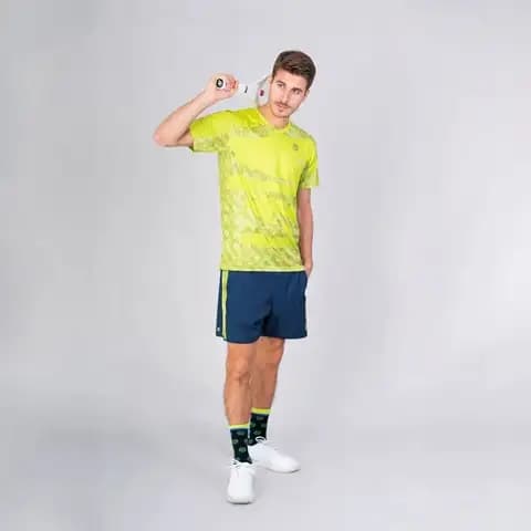 Bidi badu koszulka sportowa tenisowa męska Kovu - zielona/lime S