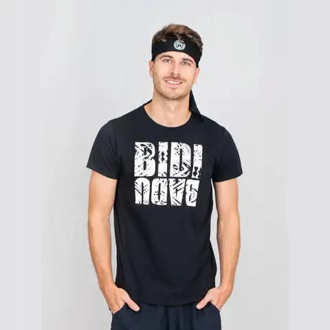 Bidi badu koszulka sportowa tenisowa męska Melbourne - czarna XXL