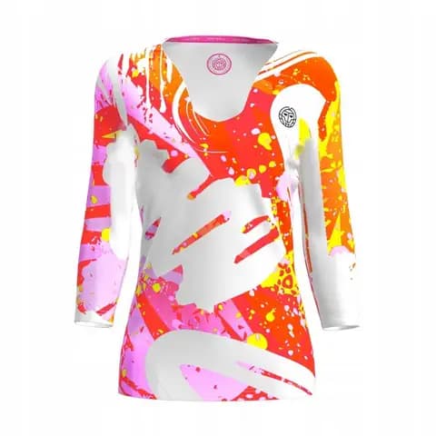Bidi badu koszulka tenisowa sportowa damska Wild Arts Longsleeve biała- M