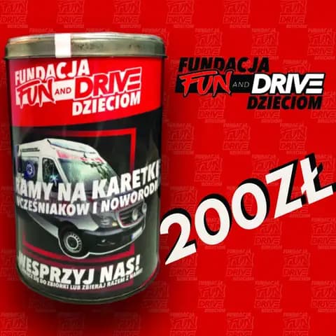 Cegiełka 200zł Fundacja FunandDrive Dzieciom