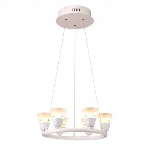 Lampa Wisząca Sufitowa LED Żyrandol Oprawa Natynkow LED 30W biała żyrandol