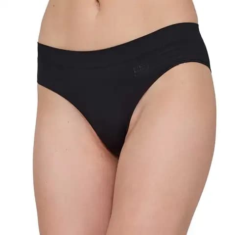 Majtki damskie BRUBECK B-LIGHT figi wygodne gładkie czarne rozmiar XL