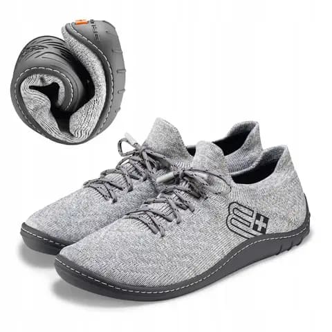 Damskie buty sportowe BAREFOOT MERINO BRUBECK jasnoszare/grafitowe r. 38