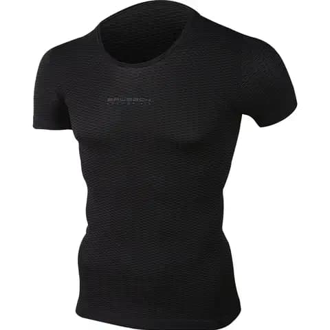 Sportowa koszulka z krótkim rękawem unisex Base Layer BRUBECK grafit r. S