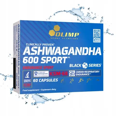 Ashwagandha 600 Sport 60 kapsułek OLIMP Stres Pamięć Zmęczenie