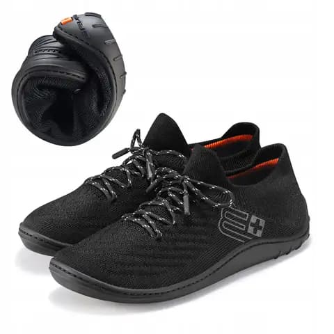 Damskie buty sportowe BAREFOOT MERINO BRUBECK czarne rozmiar 37