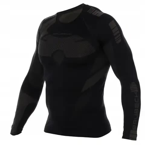 Bluza męska termoaktywna DRY BRUBECK długi rękaw czarny/grafit rozmiar M