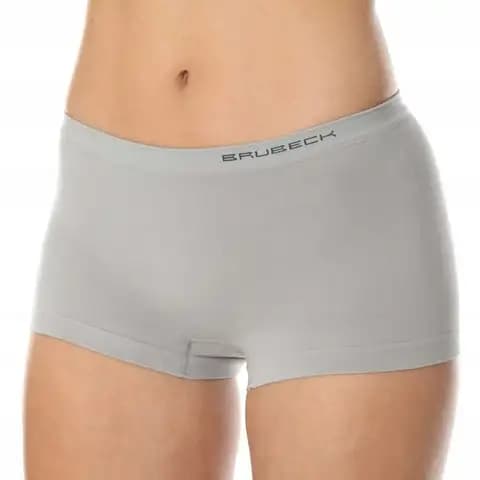 Bokserki majtki damskie bawełniane Brubeck szare Comfort Cotton rozmiar S