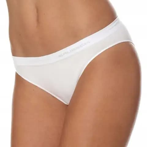 Majtki damskie bawełniane bezszwowe bikini BRUBECK COMFORT COTTON białe M