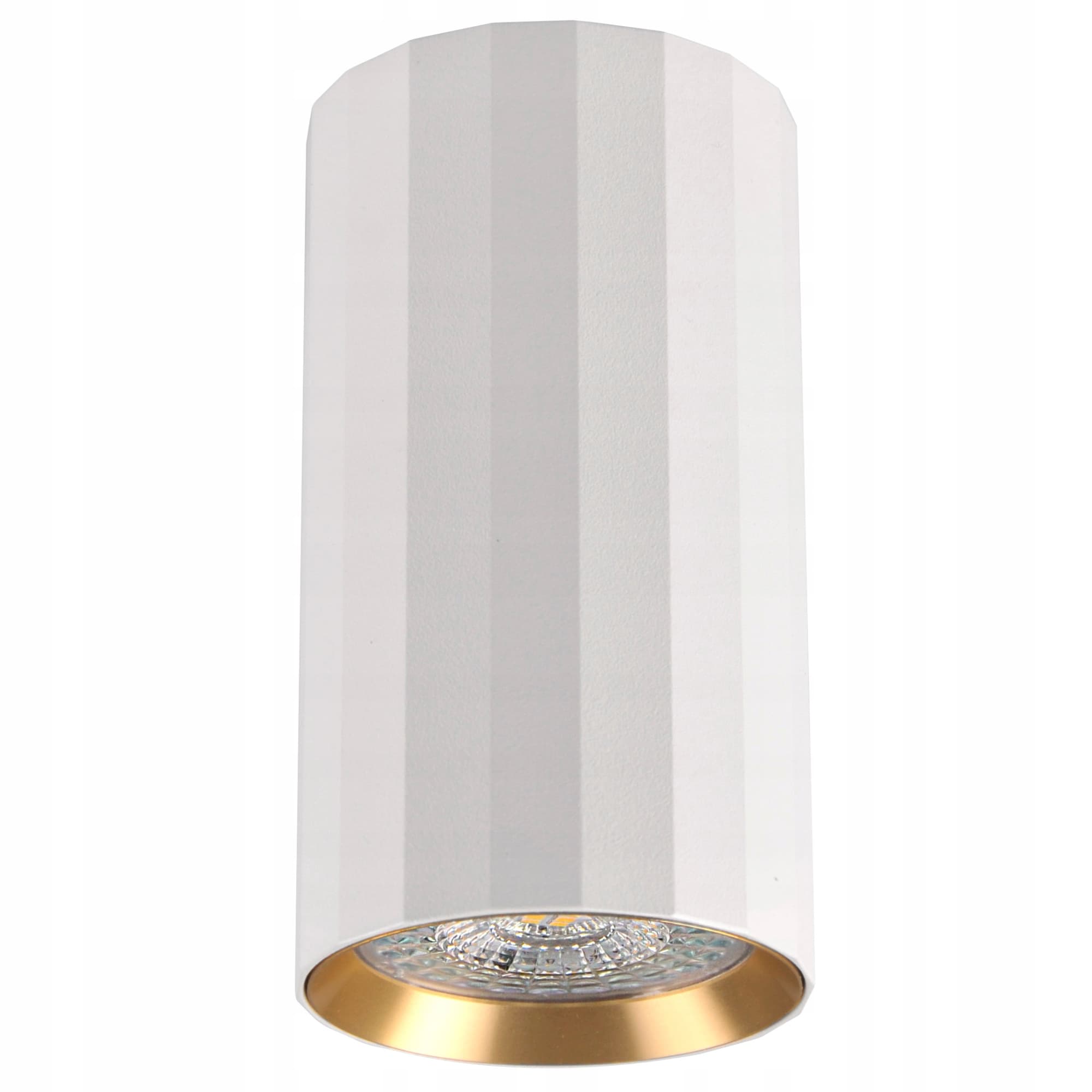 Sanico Goldlux reflektor sufitowy Loft Nicea 1xGU10 10cm biały złoty 323460