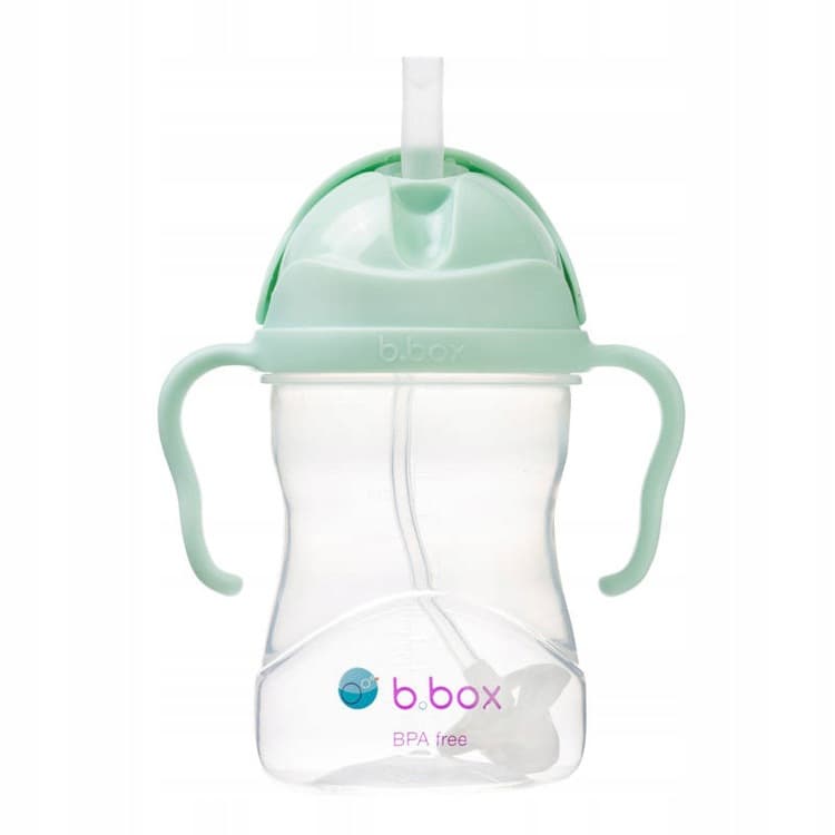 B.Box Bidon ze słomką obciążoną dla dzieci Pistachio 240 ml 6m+ pistacjowy