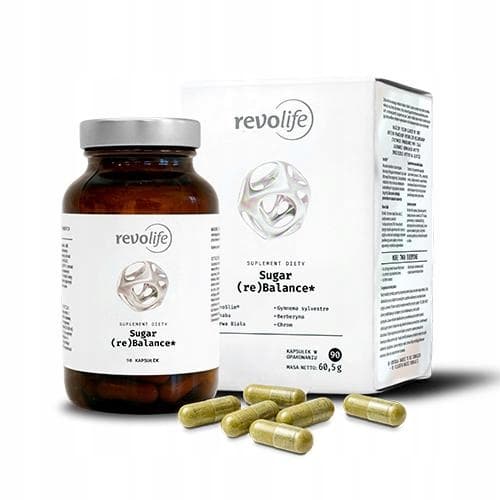 Revolife Sugar ReBalance Berberyna Morwa Biała Chrom InnoSlim 90 kapsułek