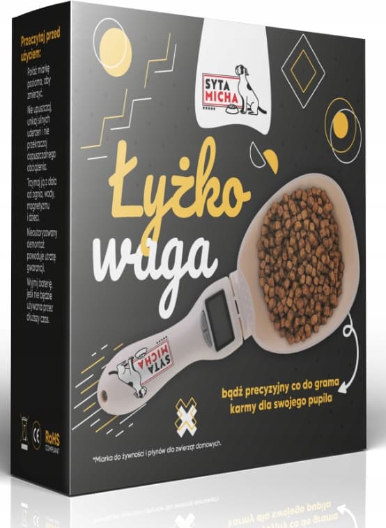 Syta Micha łyżkowaga miarka do Karmy z Wyświetlaczem łyżka z wagą
