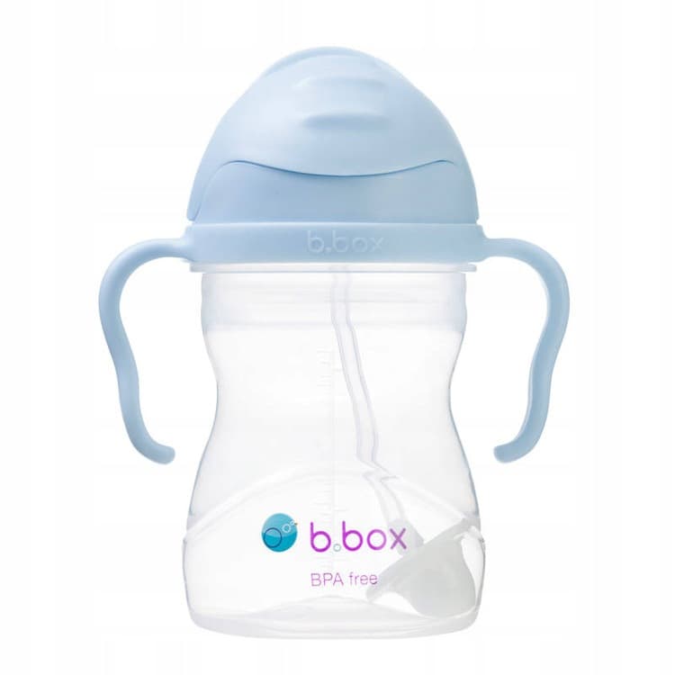B.box Bidon ze słomką obciążoną dla dzieci 240 ml 6m+ Bubblegum