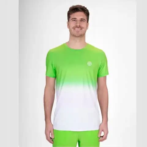 Bidi badu koszulka sportowa tenisowa męska Crew Gradiant - zielona S