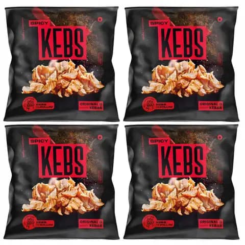 KEBAB SPICY - OSTRY 155 g Mięso z uda kurczaka w 100 g produktu ! 4x650 g