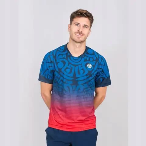Bidi badu koszulka sportowa tenisowa męska Colortwist - granatowa XXL