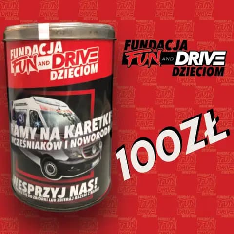 Cegiełka 100zł Fundacja FunandDrive Dzieciom