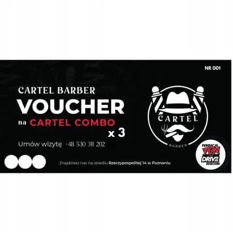 Voucher na usługę Cartel Combo Cartel Barber - Poznań