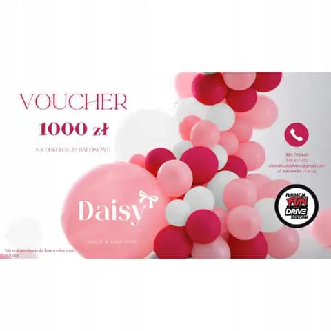 Voucher na dekoracje z balonów - Poznań