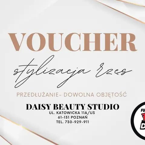 Voucher stylizację rzęs - przedłużanie dowolna objętość - Poznań
