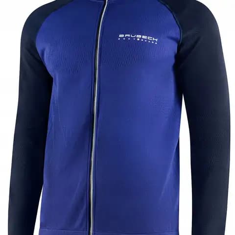 Męska rozpinana bluza BRUBECK ATHLETIC ciemnoniebieska/granatowa XL