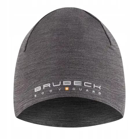 Czapka wełniana dwuwarstwowa unisex EXTREME WOOL BRUBECK stalowy S/M