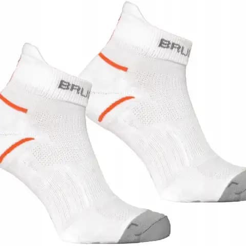 Skarpety męskie bawełniane bezszwowe Running Light BRUBECK białe L/42-44