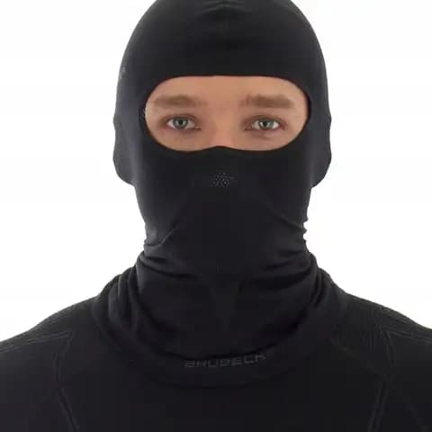 Kominiarka motocyklowa termoaktywna unisex brubeck czarna rozmiar S/M
