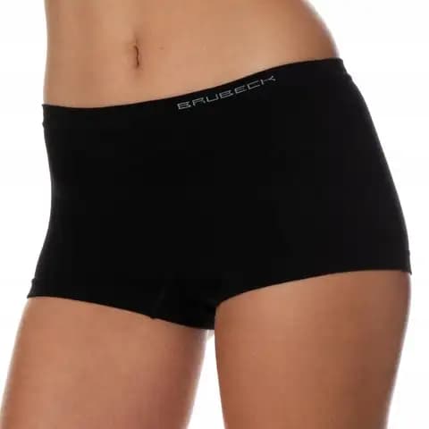 Majtki damskie bawełniane bokserki BRUBECK COMFORT COTTON czarne rozmiar S