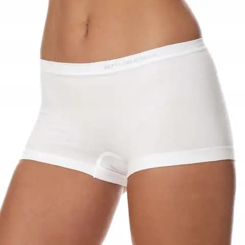 Majtki damskie bawełniane bokserki BRUBECK COMFORT COTTON białe rozmiar L