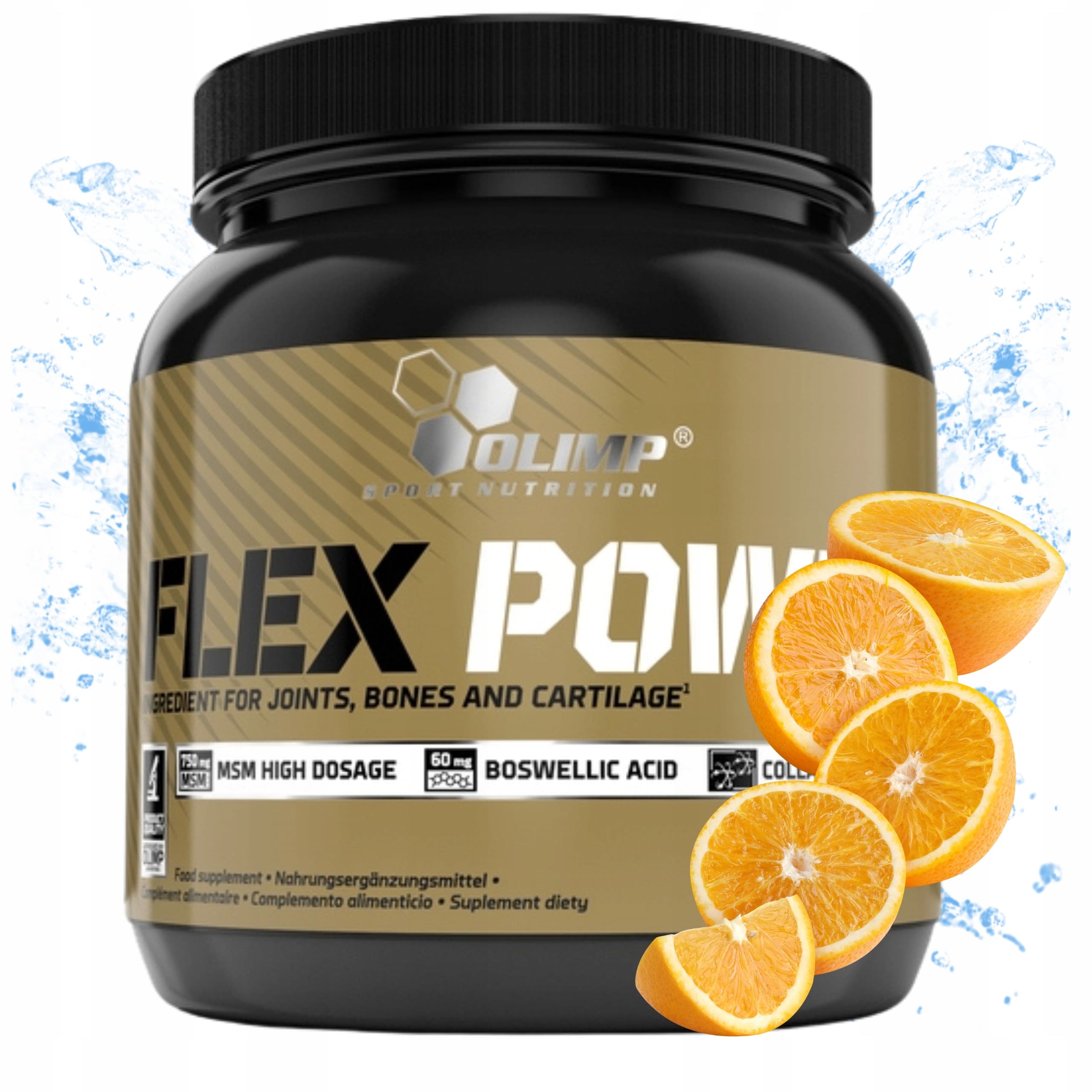Kolagen Flex Xplode OLIMP na stawy kości w proszku 504g o smaku pomarańczy