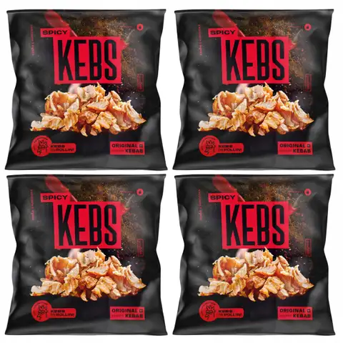 KEBAB SPICY - OSTRY 155 g Mięso z uda kurczaka w 100 g produktu ! 4x650 g