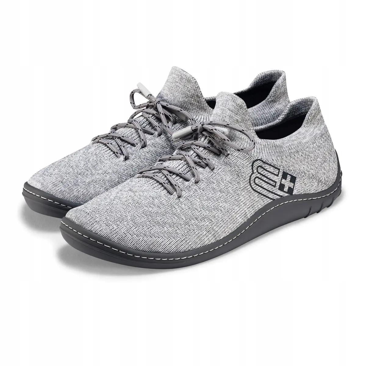 Damskie buty sportowe BAREFOOT MERINO BRUBECK jasnoszare/grafitowe - zdjęcie 2