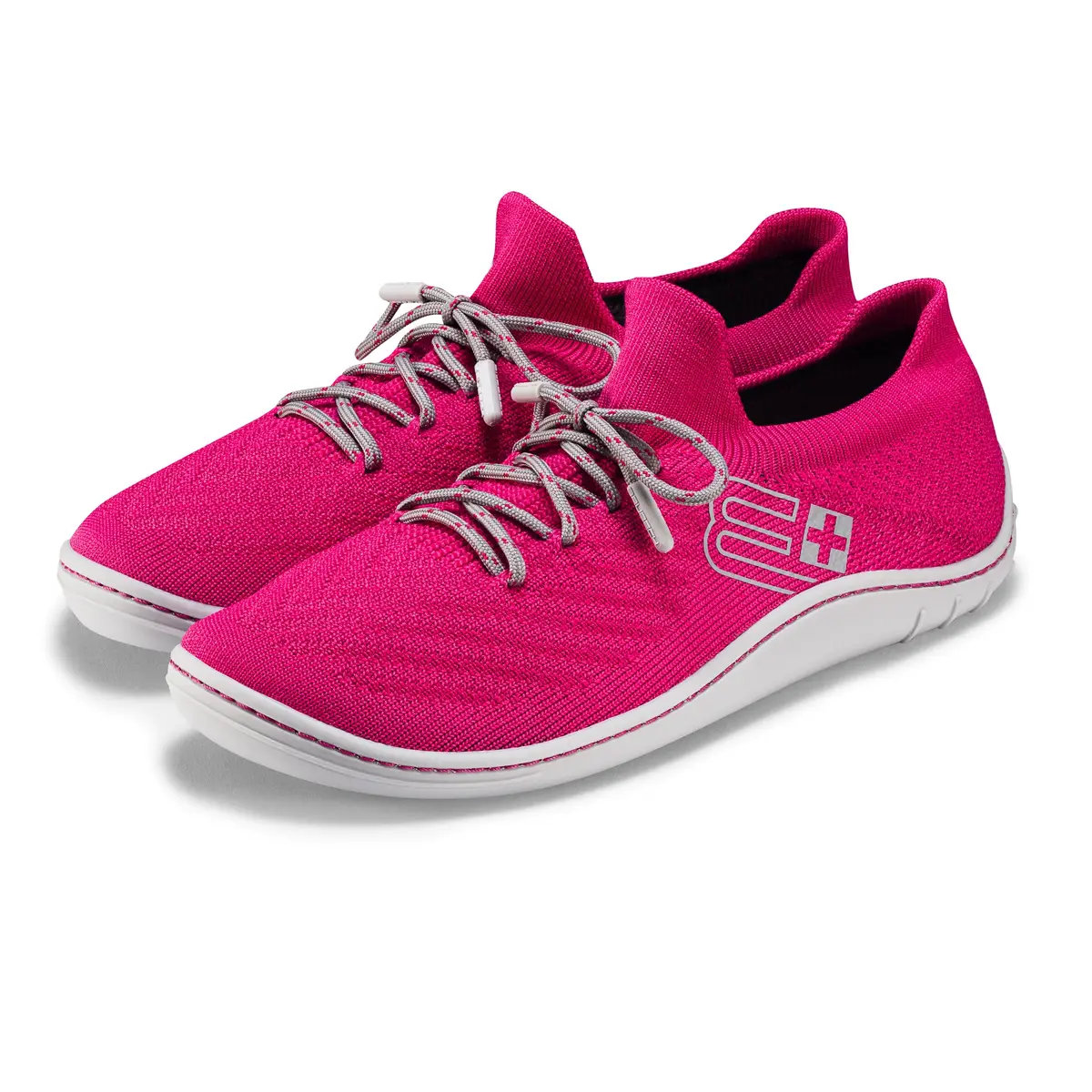 Damskie buty sportowe BAREFOOT MERINO BRUBECK różowo/szary - zdjęcie 2